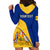 Personalised Barbados Hoodie Dress Barbadian Coat Of Arms - Wonder Print Shop