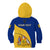 Personalised Barbados Kid Hoodie Barbadian Coat Of Arms - Wonder Print Shop