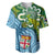 Personalised Australia And Fiji Baseball Jersey Aboriginal Mix Fijian Tapa Unique Style - Wonder Print Shop
