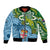 Personalised Australia And Fiji Bomber Jacket Aboriginal Mix Fijian Tapa Unique Style - Wonder Print Shop