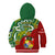 Australia And Tonga Kid Hoodie Aboriginal Mix Tongan Ngatu Unique Style - Wonder Print Shop