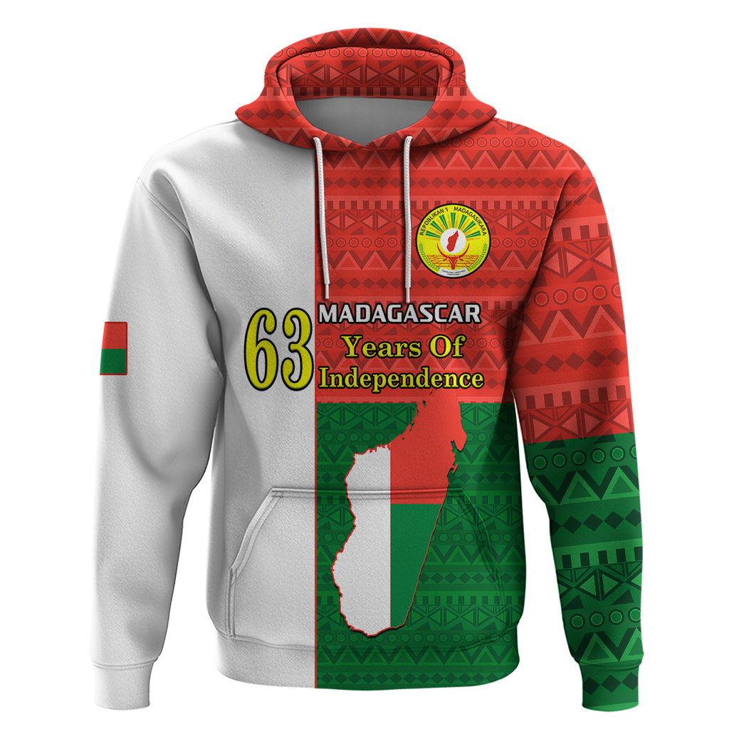 26 June Madagascar Independence Day Hoodie Madagasikara African Pattern - Wonder Print Shop