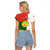 26 June Madagascar Independence Day Raglan Cropped T Shirt Madagasikara African Pattern - Wonder Print Shop