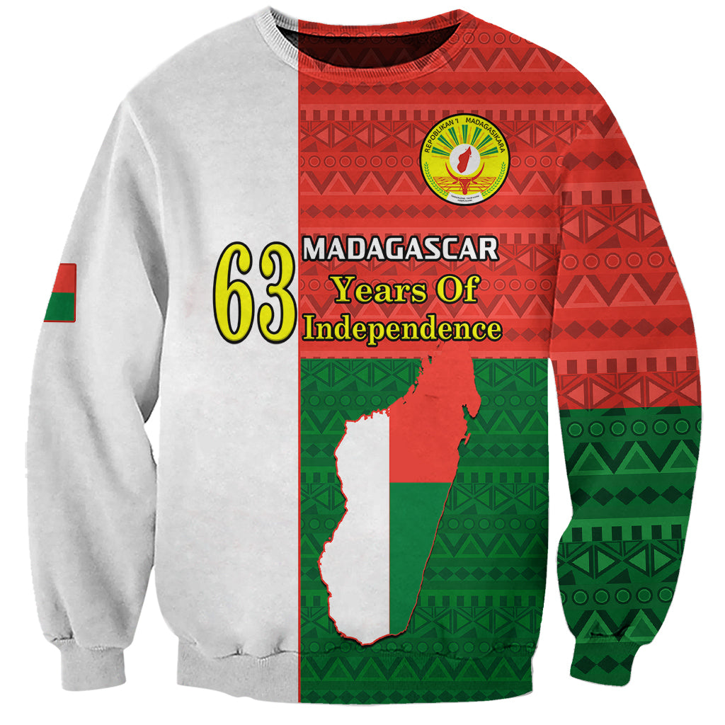 26 June Madagascar Independence Day Sweatshirt Madagasikara African Pattern - Wonder Print Shop