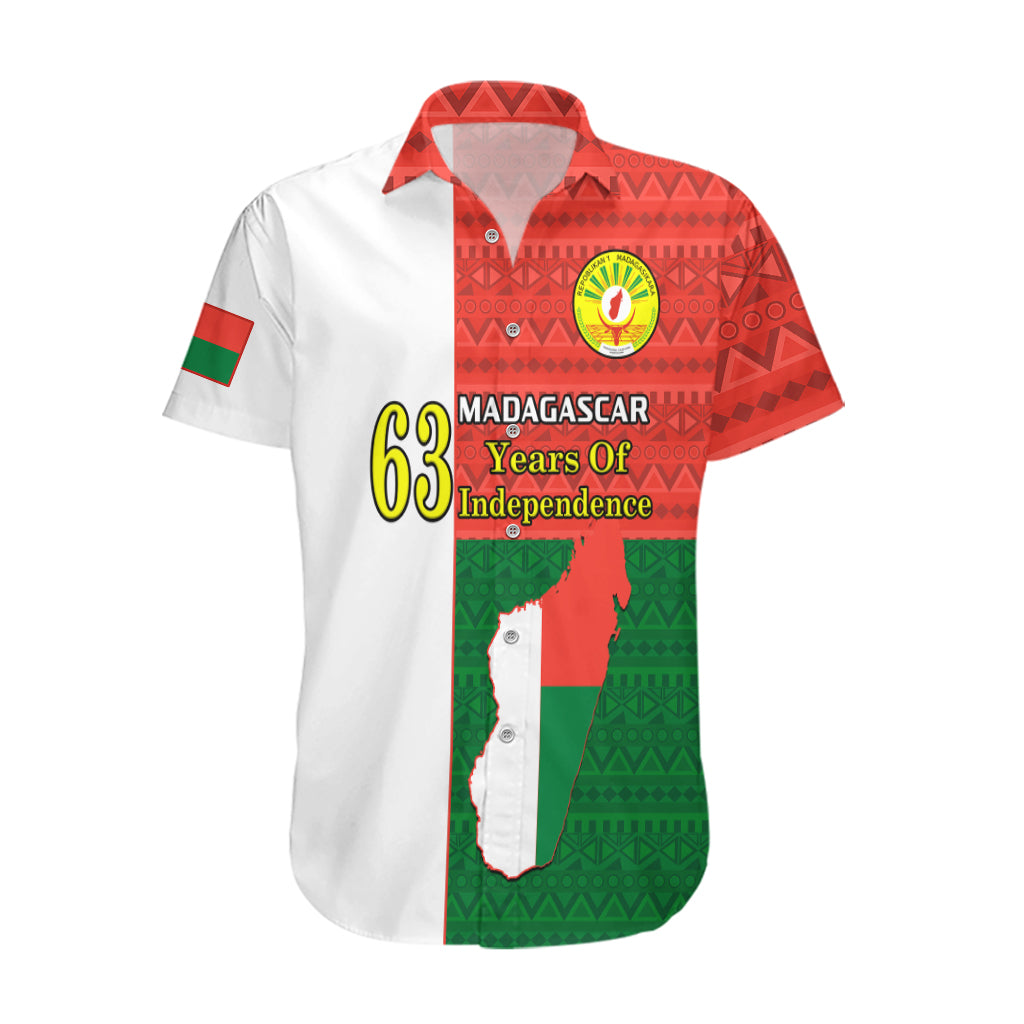 Personalised 26 June Madagascar Independence Day Hawaiian Shirt Madagasikara African Pattern - Wonder Print Shop