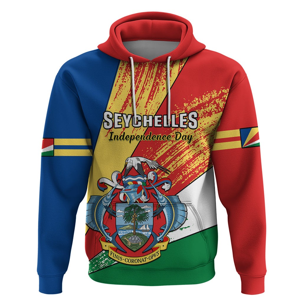 29 June Seychelles Independence Day Hoodie Flag Style - Wonder Print Shop