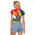 29 June Seychelles Independence Day Raglan Cropped T Shirt Flag Style - Wonder Print Shop