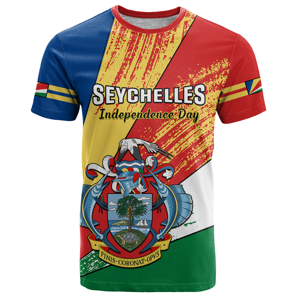 29 June Seychelles Independence Day T Shirt Flag Style - Wonder Print Shop