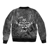 Live Love Rock Skull Bomber Jacket Retro Grunge Style - Wonder Print Shop