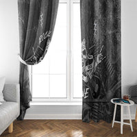 Live Love Rock Skull Window Curtain Retro Grunge Style - Wonder Print Shop