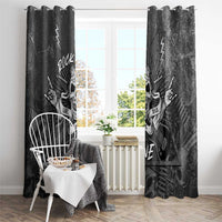 Live Love Rock Skull Window Curtain Retro Grunge Style - Wonder Print Shop