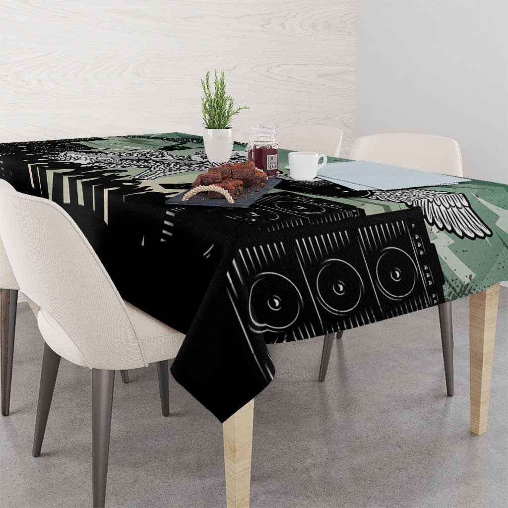 Electric Guitar Skull Tablecloth Lets Rock - Wonder Print Shop