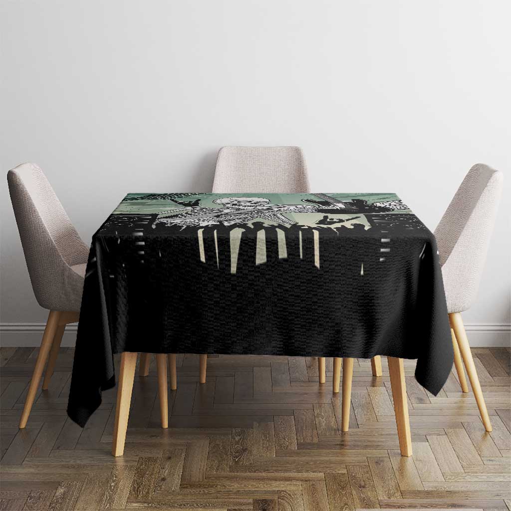 Electric Guitar Skull Tablecloth Lets Rock - Wonder Print Shop