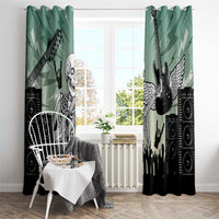 Electric Guitar Skull Window Curtain Lets Rock - Wonder Print Shop