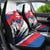 Slovakia Constitution Day Car Seat Cover Slovensko Grassalkovich Palace With Coat Of Arms - Wonder Print Shop