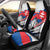 Slovakia Constitution Day Car Seat Cover Slovensko Grassalkovich Palace With Coat Of Arms - Wonder Print Shop