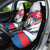 Slovakia Constitution Day Car Seat Cover Slovensko Grassalkovich Palace With Coat Of Arms - Wonder Print Shop