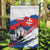 Slovakia Constitution Day Garden Flag Slovensko Grassalkovich Palace With Coat Of Arms - Wonder Print Shop