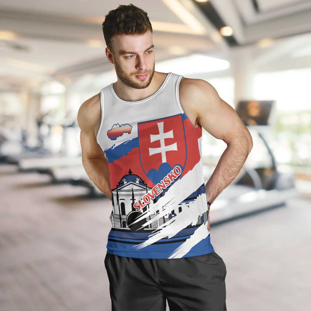 Slovakia Constitution Day Men Tank Top Slovensko Grassalkovich Palace With Coat Of Arms - Wonder Print Shop