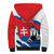 Slovakia Constitution Day Sherpa Hoodie Slovensko Grassalkovich Palace With Coat Of Arms - Wonder Print Shop