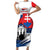 Slovakia Constitution Day Short Sleeve Bodycon Dress Slovensko Grassalkovich Palace With Coat Of Arms - Wonder Print Shop