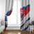 Slovakia Constitution Day Window Curtain Slovensko Grassalkovich Palace With Coat Of Arms - Wonder Print Shop