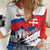 Slovakia Constitution Day Women Casual Shirt Slovensko Grassalkovich Palace With Coat Of Arms - Wonder Print Shop