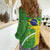 Personalized Brazil Independence Day Women Casual Shirt Brasil Map Christ The Redeemer 7 De Setembro - Wonder Print Shop