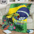 Feliz Dia Da Indepencencia Brazil Blanket Brasil Toucan Tropical Vibes