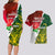 Personalised South Africa And England Rugby Couples Matching Long Sleeve Bodycon Dress and Hawaiian Shirt 2023 Springboks Combine Red Roses Sporty Style - Wonder Print Shop