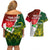 Personalised South Africa And England Rugby Couples Matching Off Shoulder Short Dress and Hawaiian Shirt 2023 Springboks Combine Red Roses Sporty Style - Wonder Print Shop