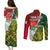 Personalised South Africa And England Rugby Couples Matching Puletasi Dress and Long Sleeve Button Shirts 2023 Springboks Combine Red Roses Sporty Style - Wonder Print Shop