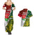 Personalised South Africa And England Rugby Couples Matching Summer Maxi Dress and Hawaiian Shirt 2023 Springboks Combine Red Roses Sporty Style - Wonder Print Shop