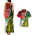 Personalised South Africa And England Rugby Couples Matching Tank Maxi Dress and Hawaiian Shirt 2023 Springboks Combine Red Roses Sporty Style - Wonder Print Shop