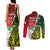 Personalised South Africa And England Rugby Couples Matching Tank Maxi Dress and Long Sleeve Button Shirts 2023 Springboks Combine Red Roses Sporty Style - Wonder Print Shop