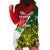 Personalised South Africa And England Rugby Hoodie Dress 2023 Springboks Combine Red Roses Sporty Style - Wonder Print Shop