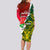 Personalised South Africa And England Rugby Long Sleeve Bodycon Dress 2023 Springboks Combine Red Roses Sporty Style - Wonder Print Shop