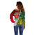 Personalised South Africa And England Rugby Off Shoulder Sweater 2023 Springboks Combine Red Roses Sporty Style - Wonder Print Shop