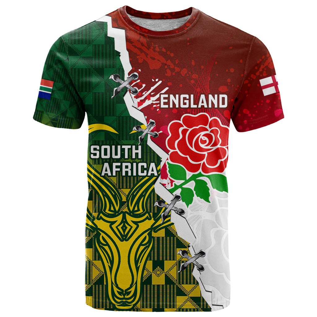 personalised-south-africa-and-england-rugby-t-shirt-2023-springboks-combine-red-roses-sporty-style