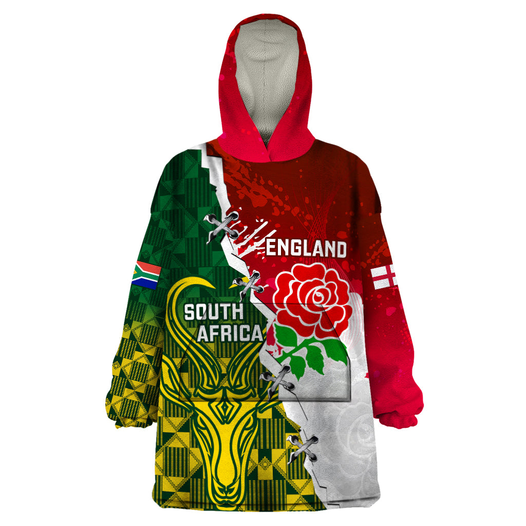 personalised-south-africa-and-england-rugby-wearable-blanket-hoodie-2023-springboks-combine-red-roses-sporty-style