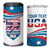 Personalized USA Rowing 4 in 1 Can Cooler Tumbler 2024 United States Flag Curve Style - Wonder Print Shop