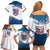 Personalized USA Rowing Family Matching Off Shoulder Short Dress and Hawaiian Shirt 2024 United States Flag Curve Style - Wonder Print Shop