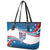 Personalized USA Rowing Leather Tote Bag 2024 United States Flag Curve Style