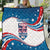 Personalized USA Rowing Quilt 2024 United States Flag Curve Style