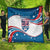 Personalized USA Rowing Quilt 2024 United States Flag Curve Style