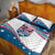 Personalized USA Rowing Quilt Bed Set 2024 United States Flag Curve Style