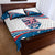 Personalized USA Rowing Quilt Bed Set 2024 United States Flag Curve Style