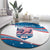 Personalized USA Rowing Round Carpet 2024 United States Flag Curve Style