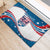 Personalized USA Rowing Rubber Doormat 2024 United States Flag Curve Style