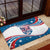 Personalized USA Rowing Rubber Doormat 2024 United States Flag Curve Style